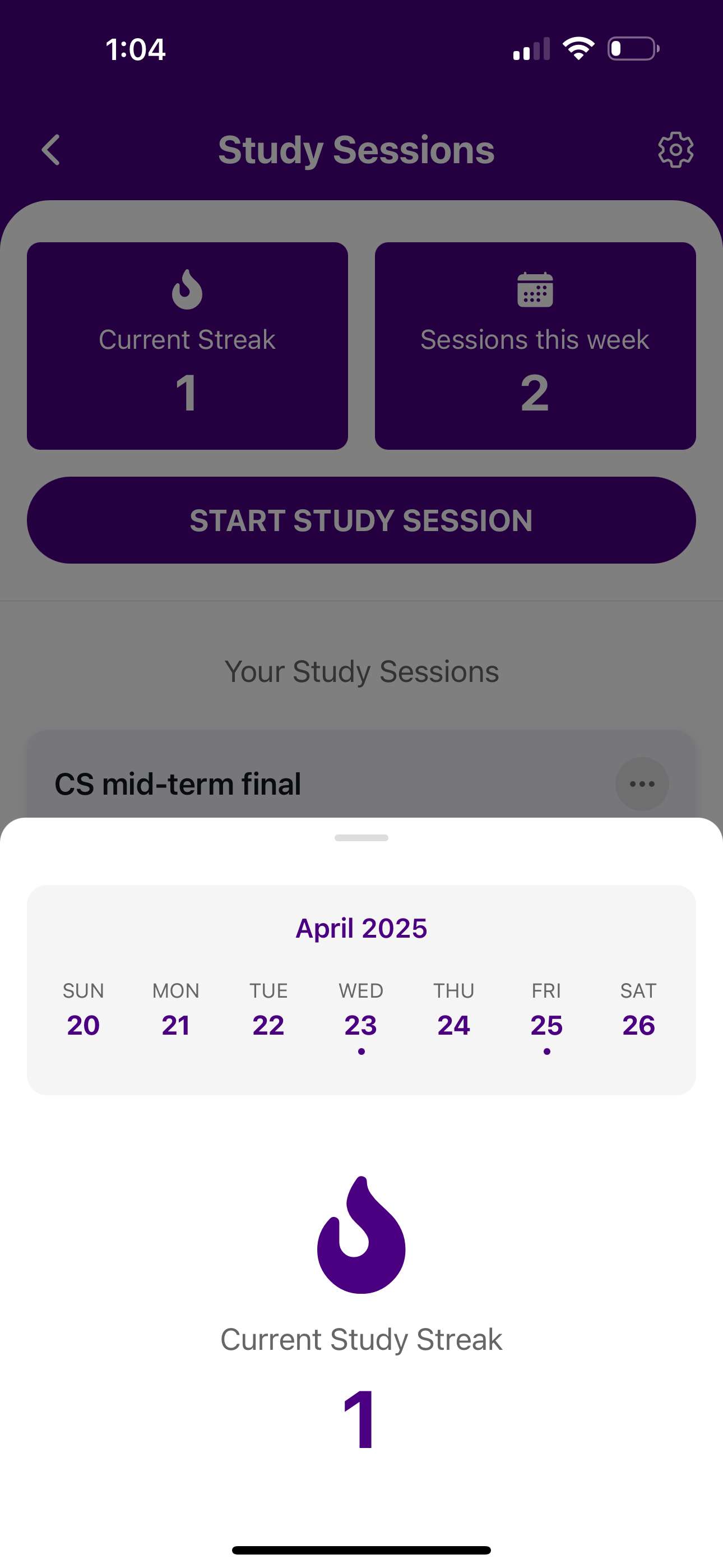 Track Progress with Study Streaks
